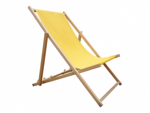 gele strandstoel